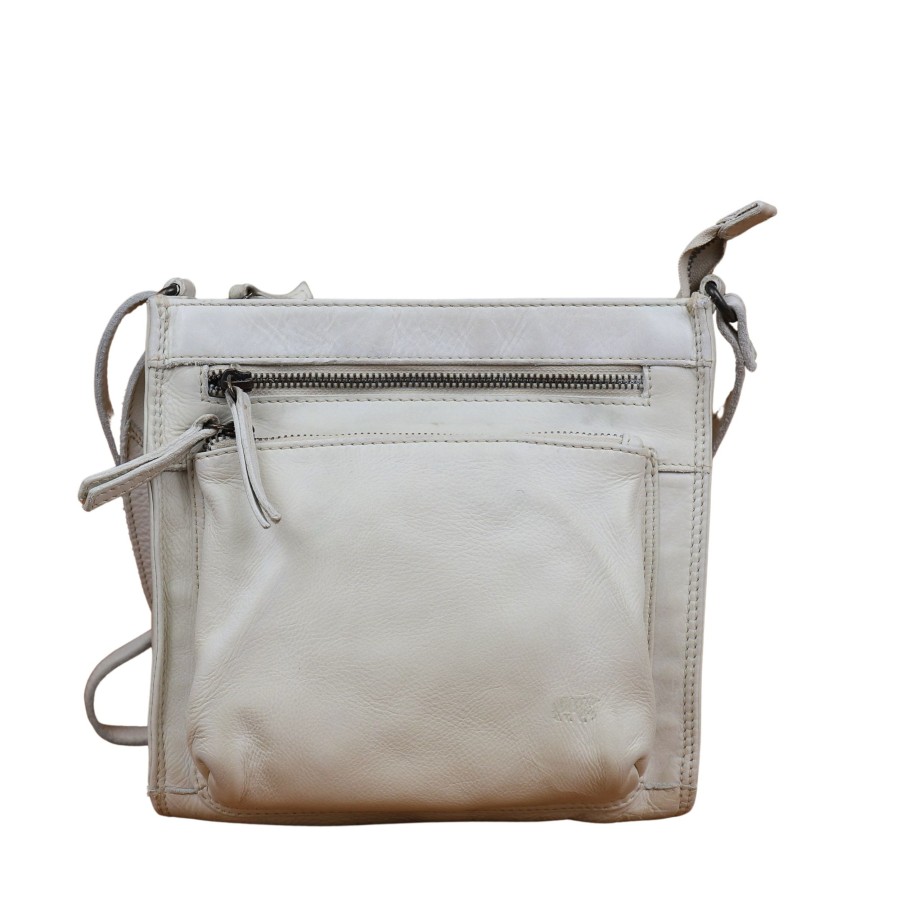 Bear Design Middelmaat Schoudertassen | Schoudertasje 'Davita' Dirty White