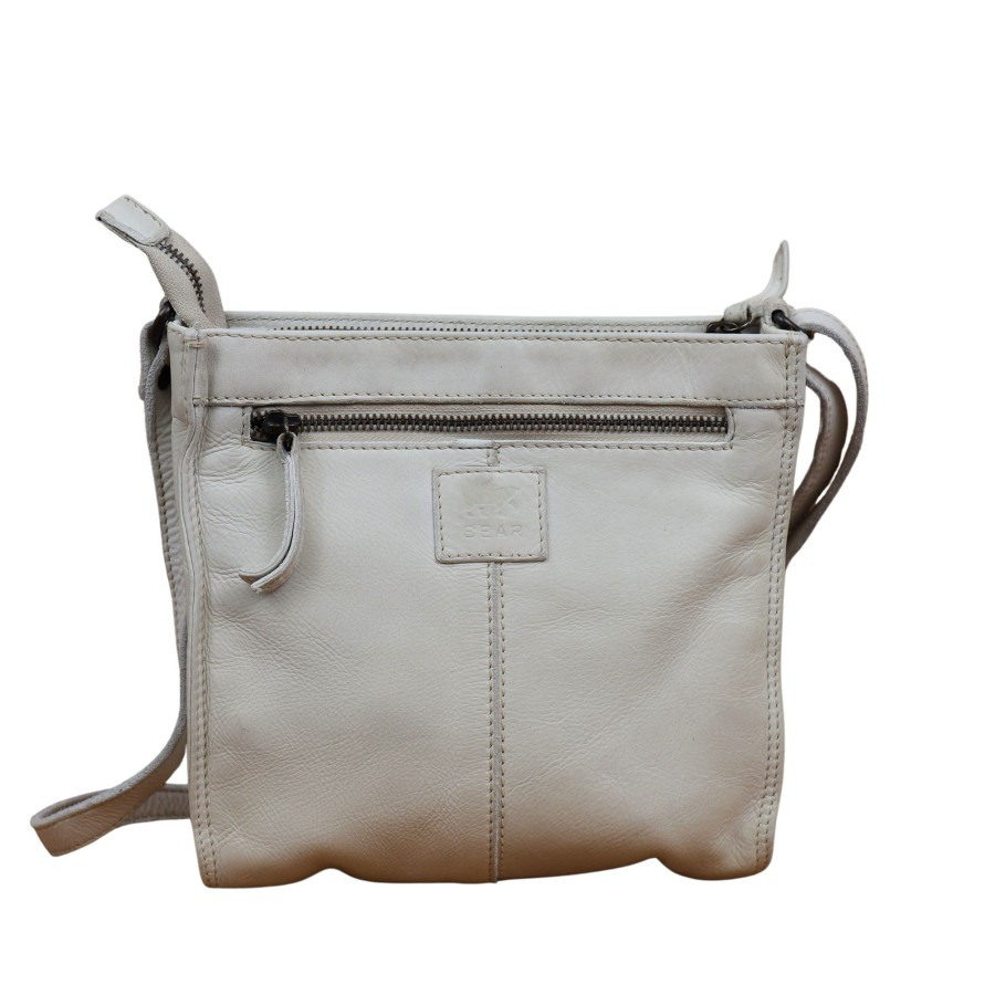 Bear Design Middelmaat Schoudertassen | Schoudertasje 'Davita' Dirty White