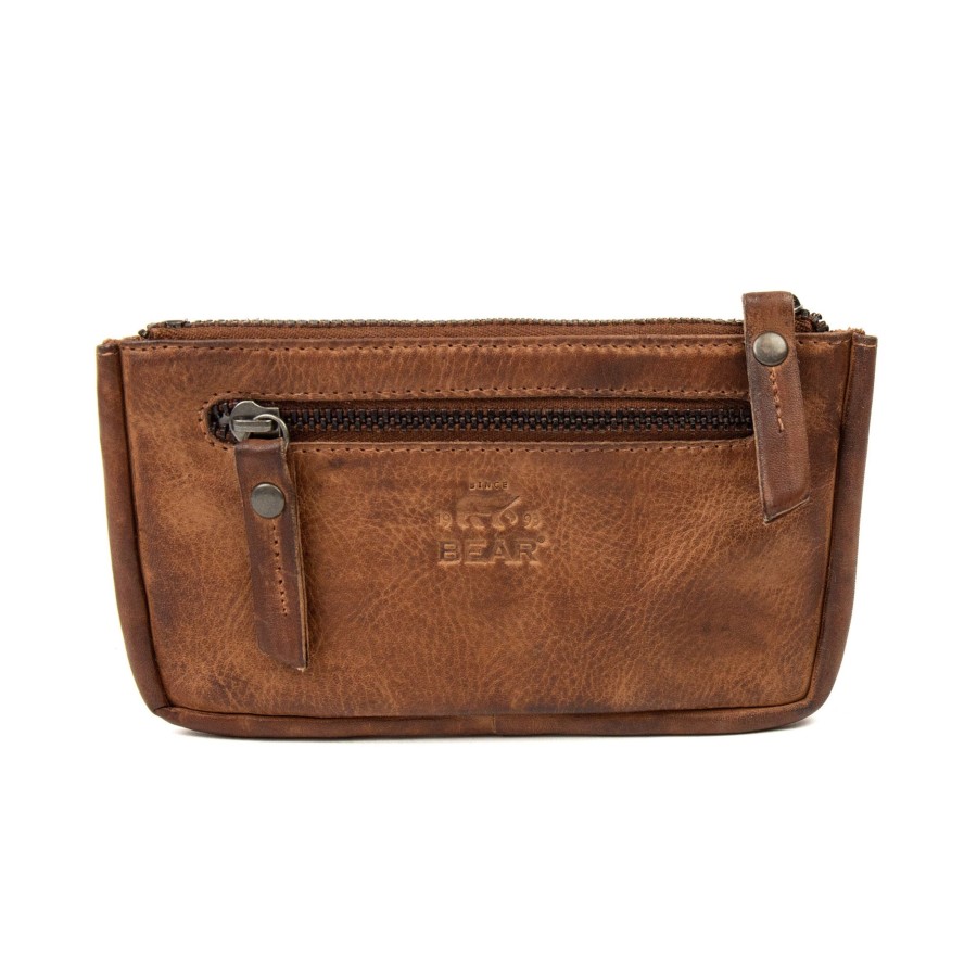 Bear Design Sleuteletuis & Klein Lederwaren | Sleuteletui 'Mila' Cp 7090 Cognac