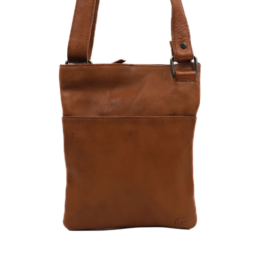 Bear Design Crossbody Tassen | Schoudertasje 'Doris' Cognac
