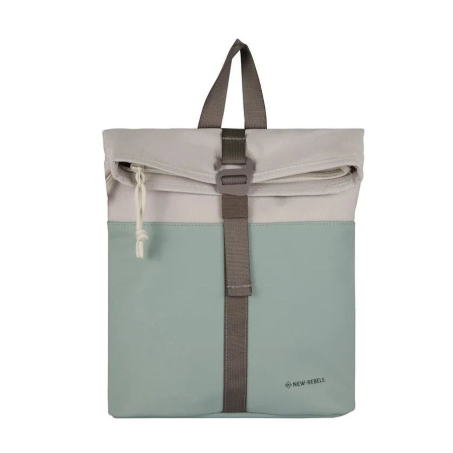 New Rebels Waterproof Rugzakken | Waterdicht Rugzakje 'Mart' Mini 9L Salie Groen/Beige