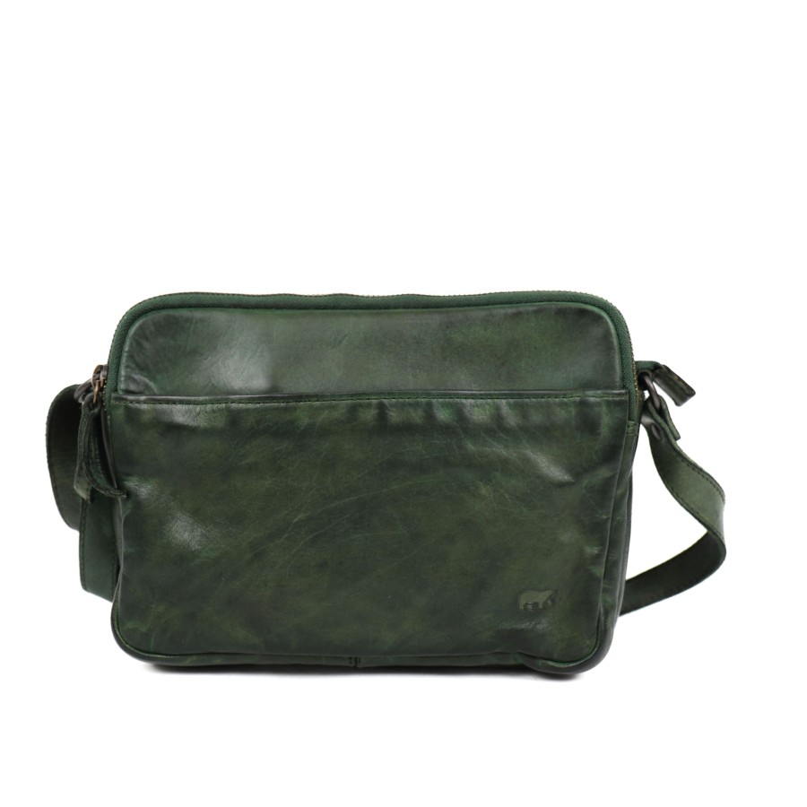 Bear Design Crossbody Tassen | Schoudertasje 'Vieve' Groen