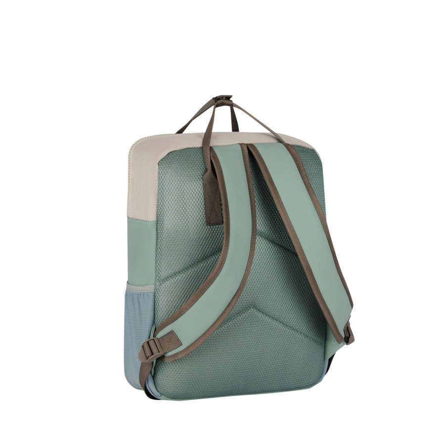 New Rebels Laptoptassen T/M 15,6 Inch | Rugzak 'Springfield' Salie/Beige Sale/Beige