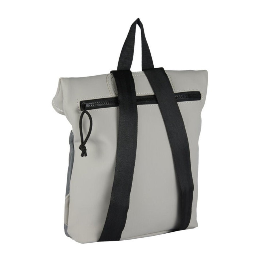 New Rebels Waterproof Rugzakken | Waterdicht Rugzakje 'Mart' Mini 9L Lichtgrijs/Reflectief