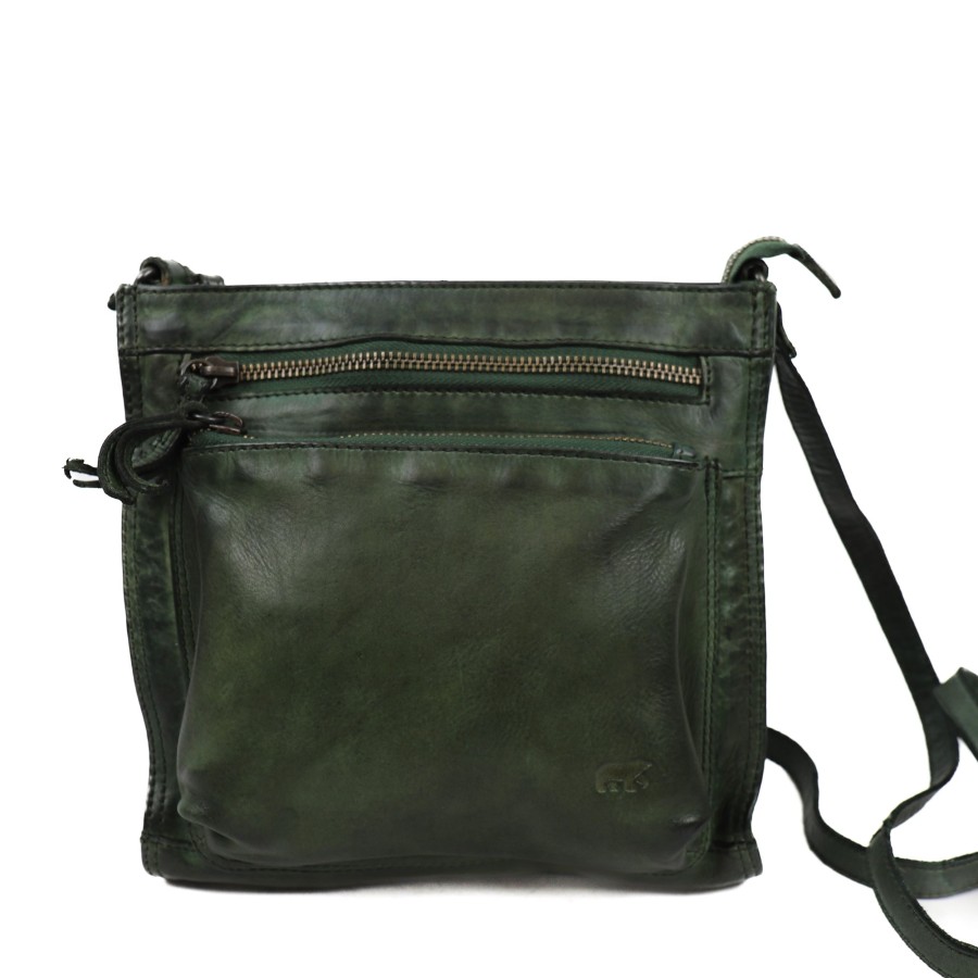 Bear Design Middelmaat Schoudertassen | Schoudertasje 'Davita' Groen