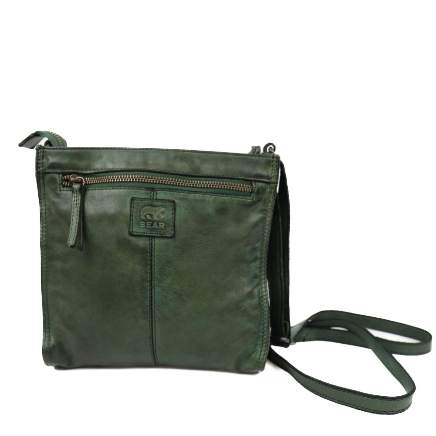 Bear Design Middelmaat Schoudertassen | Schoudertasje 'Davita' Groen
