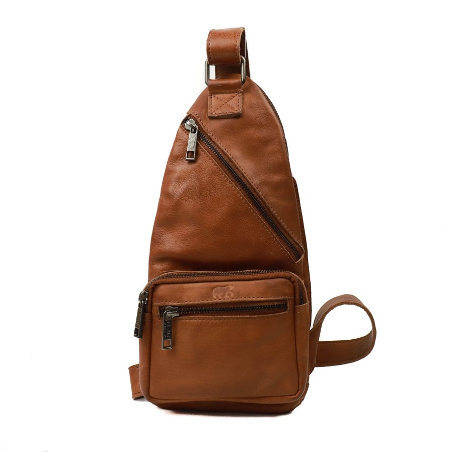 Bear Design Crossbody Tassen | Crossbody Tas 'Nolani' Cognac