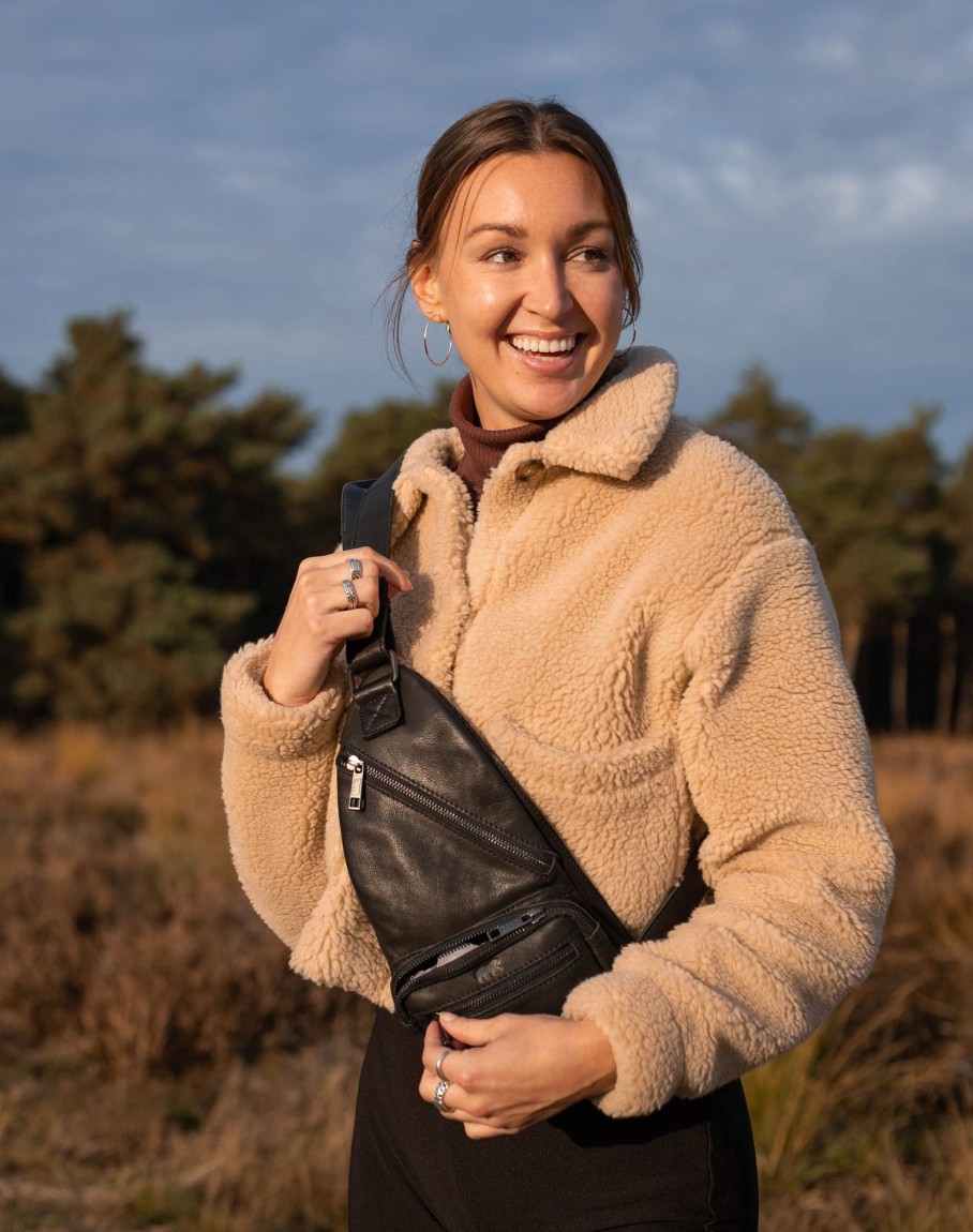 Bear Design Crossbody Tassen | Crossbody Tas 'Nolani' Cognac