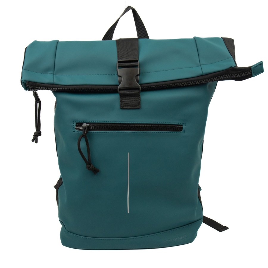 New Rebels Laptoptassen T/M 15,6 Inch | Rugzak 'Mart' 16L Petrol