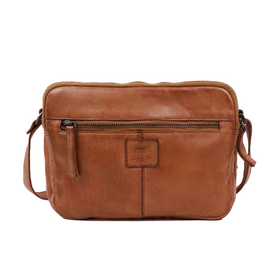 Bear Design Crossbody Tassen | Schoudertasje 'Vieve' Sand