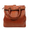 Bear Design Middelmaat Rugzakken | Schoudertas/Rugzak 'Evi' Cognac