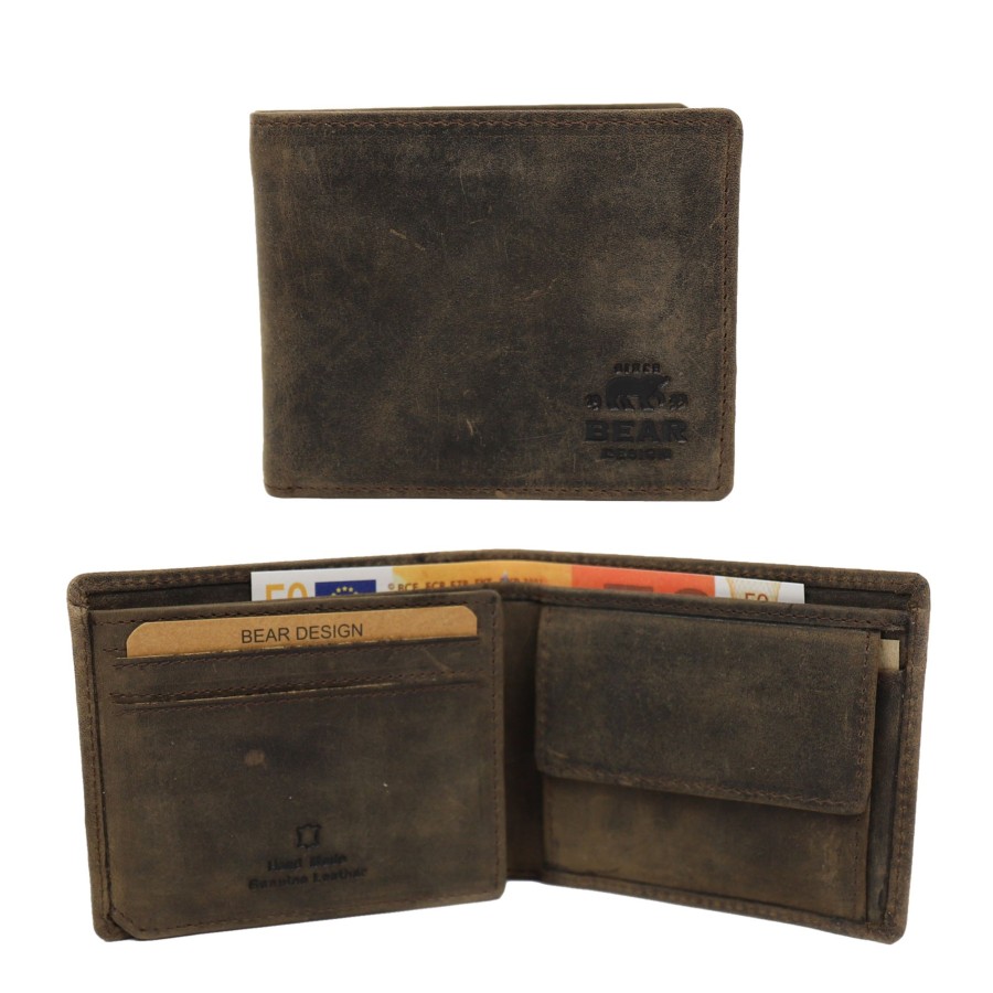 Bear Design Billfolds | Billfold 'Lucas' Bruin