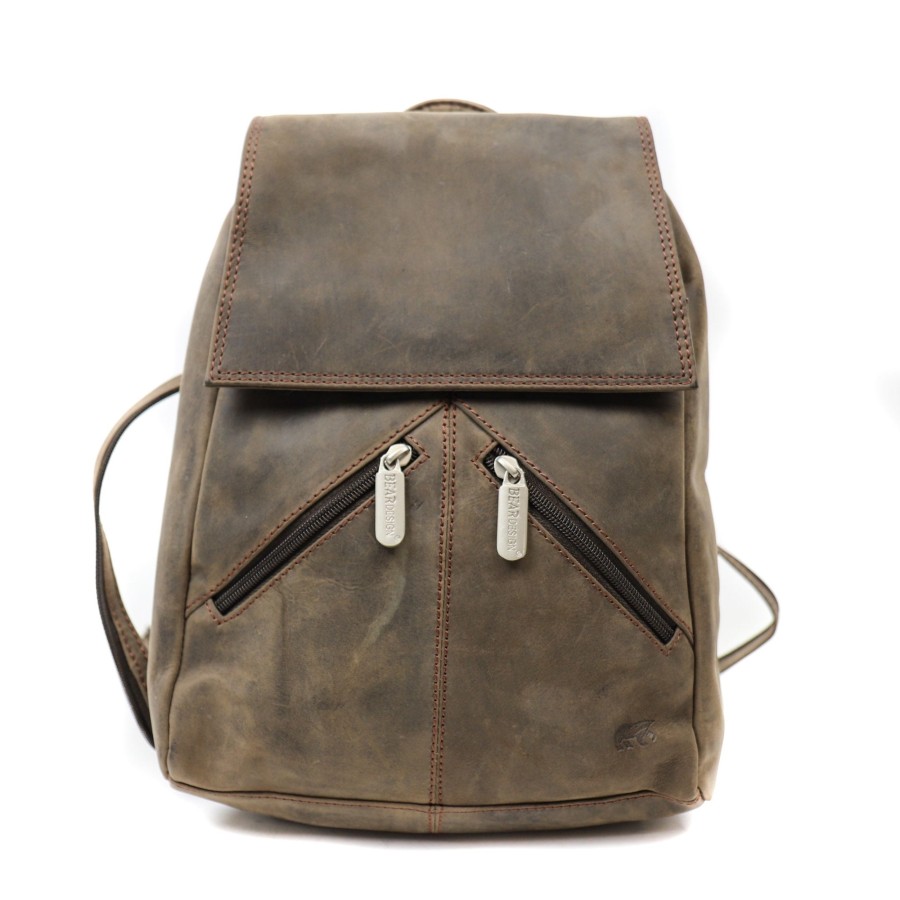 Bear Design Middelmaat Rugzakken | Rugzakje 'Rowinda' Bruin - Hd 3789