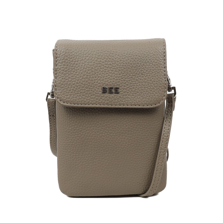 BEE Crossbody Tassen | Telefoontasje 'Chloe' Silver Mink