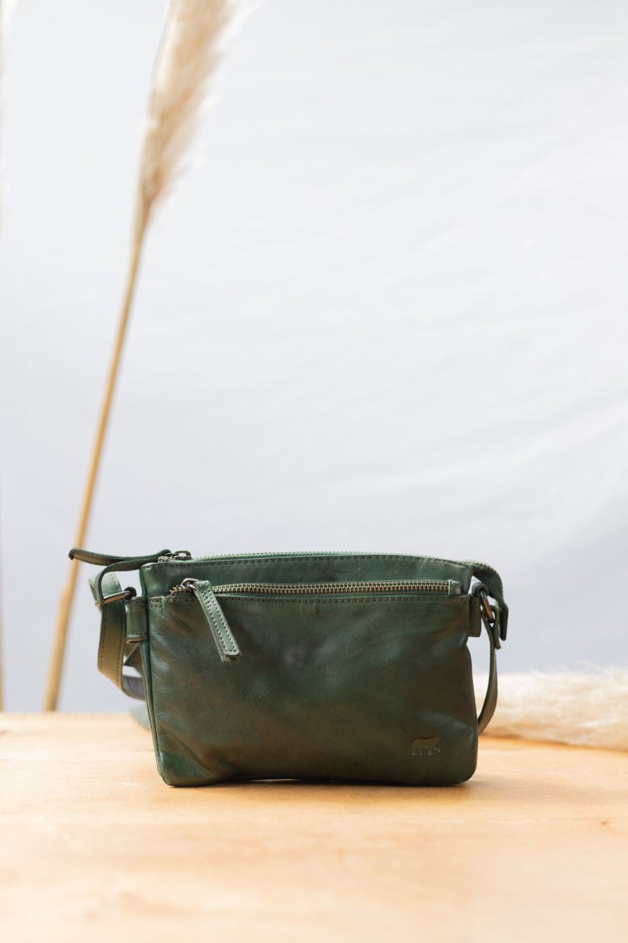 Bear Design Crossbody Tassen | Schoudertasje 'Maithe' Cl 41703 Groen