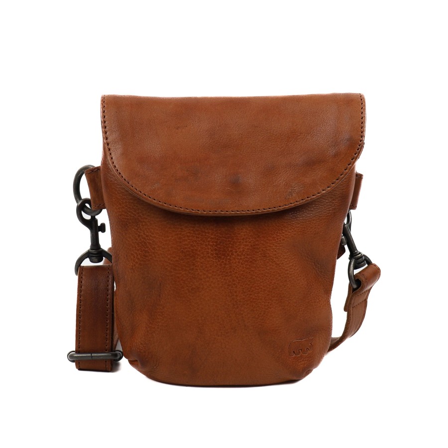 Bear Design Heuptassen | Schoudertasje 'Frederique' Cognac