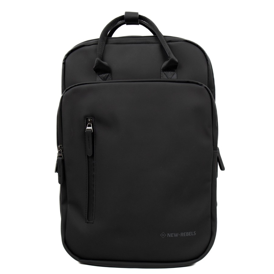 New Rebels Laptoptassen T/M 15,6 Inch | Rugzak 'Milwaukee' Zwart