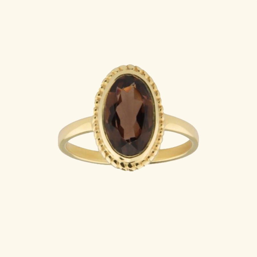 Josephina Jewelry Ringen | Vintage Luna Smoky Quartz Ring