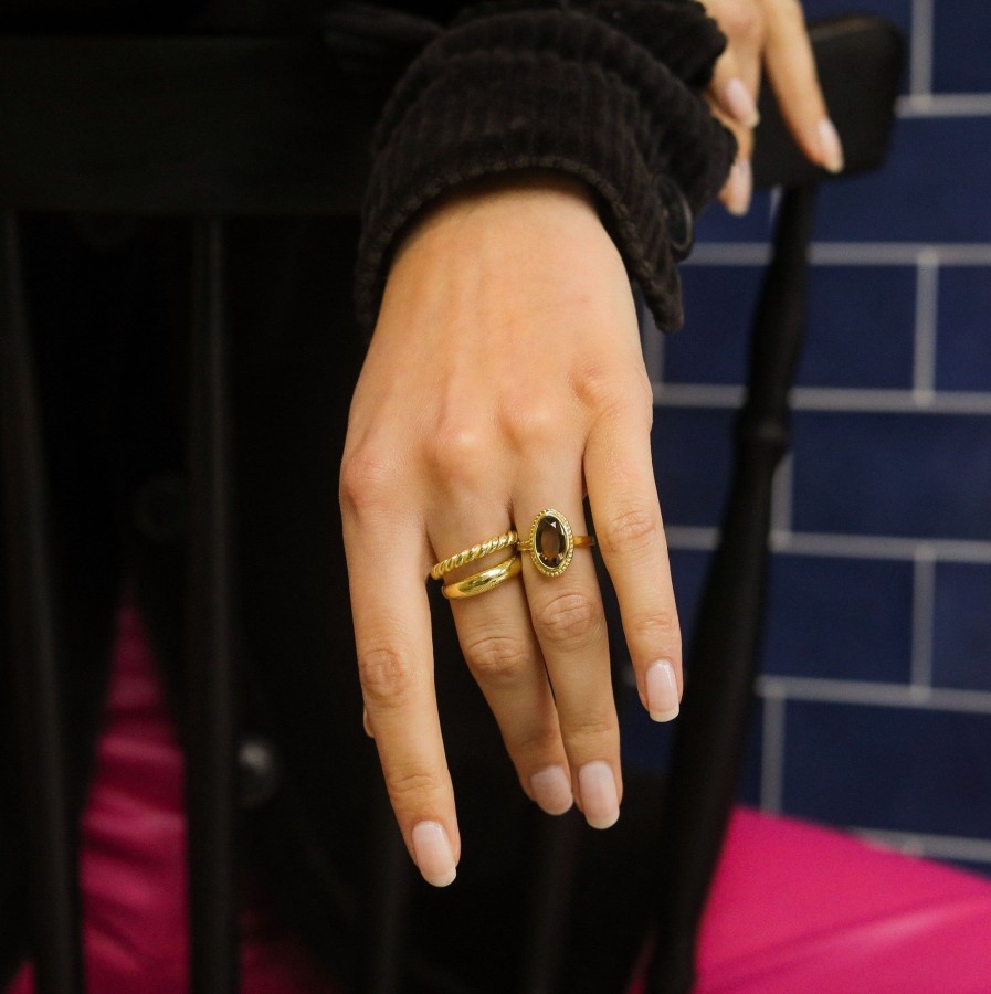 Josephina Jewelry Ringen | Vintage Luna Smoky Quartz Ring