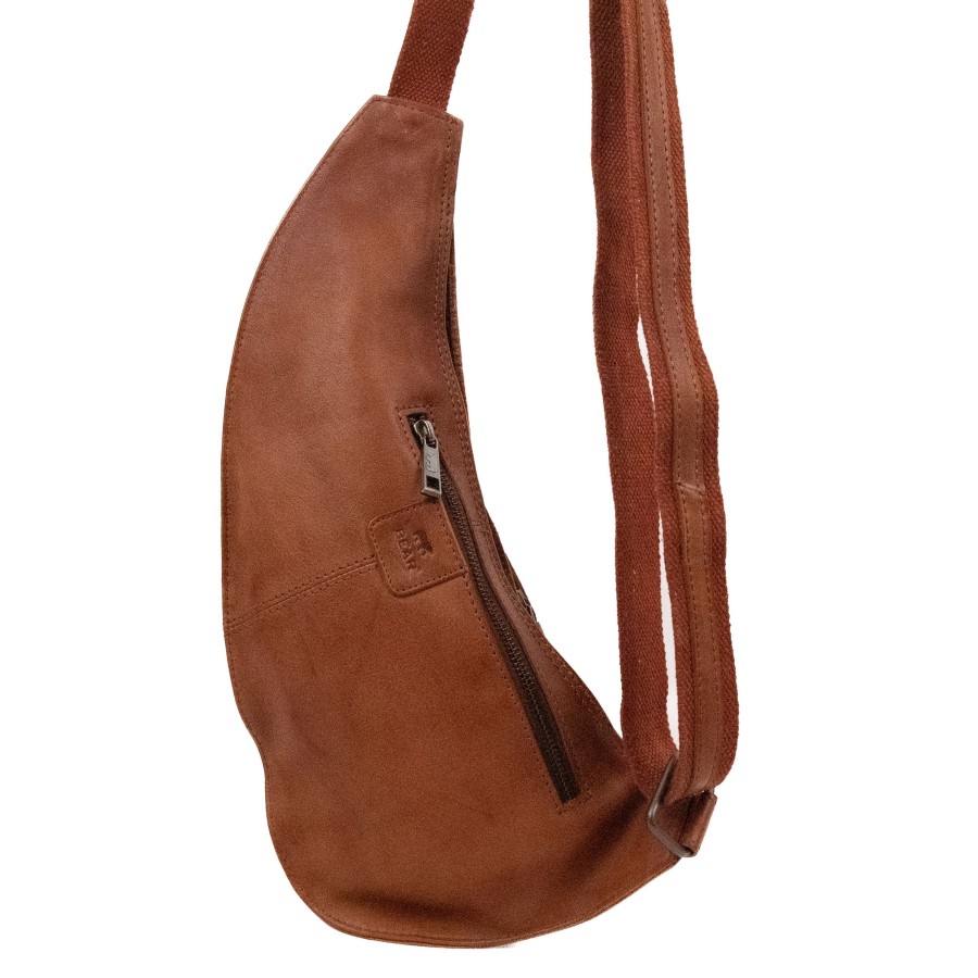 Bear Design Crossbody Tassen | Crossbody Tas 'Ranee' Cognac