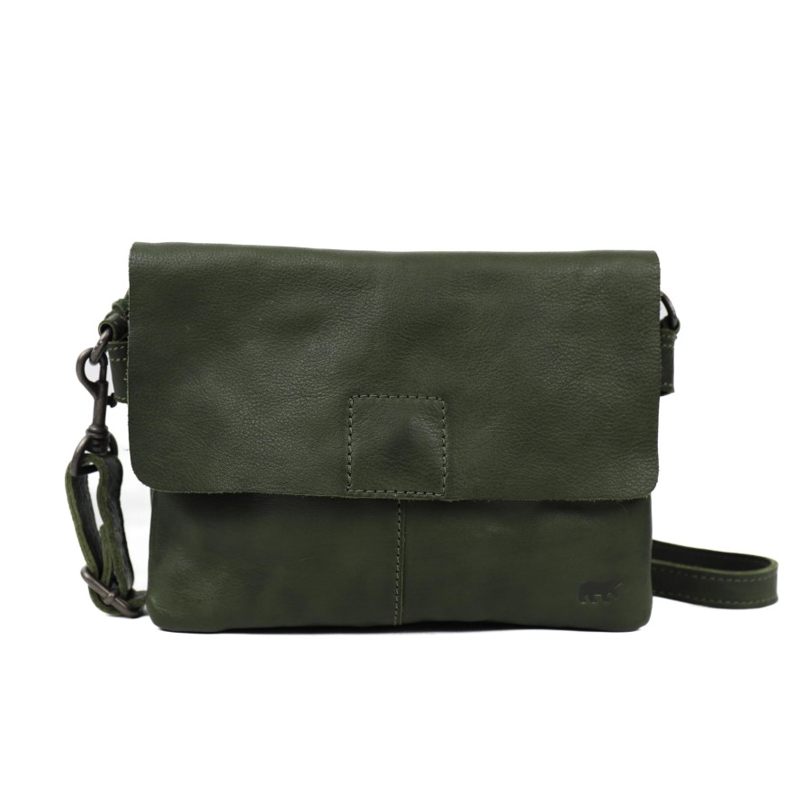 Bear Design Middelmaat Schoudertassen | Schoudertasje 'Billy' Groen