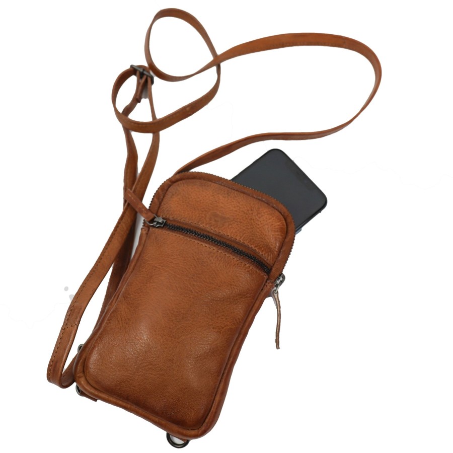 Bear Design Telefoontasjes | Telefoontasje 'Candy' Cp 2112 Cognac