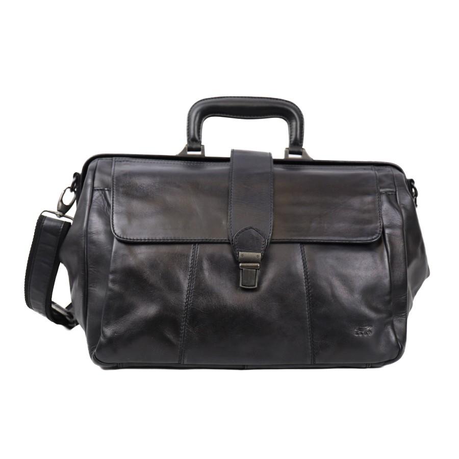 Bear Design Laptoptassen T/M 15,6 Inch | Dokterstas 'Uwe' Zwart