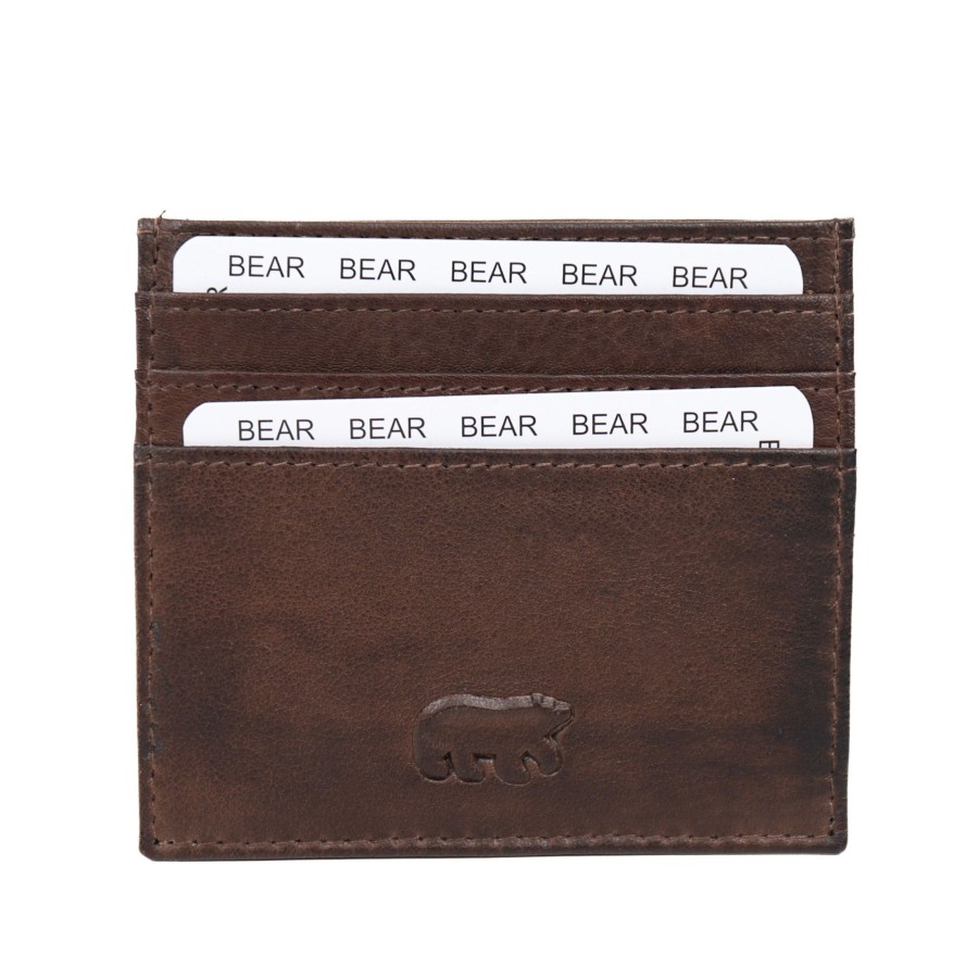 Bear Design Sleuteletuis & Klein Lederwaren | Pasjeshouder 'Maikel' Cp 5053 Donkerbruin