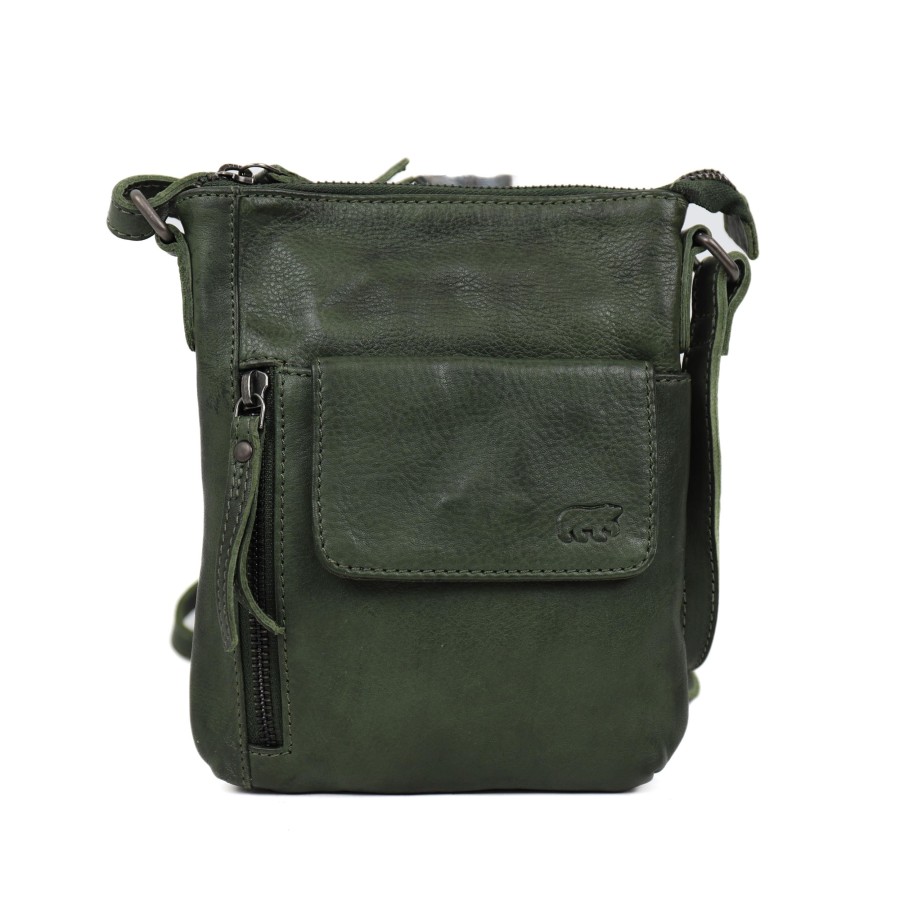 Bear Design Telefoontasjes | Schoudertasje 'Davide' Cp 2327 Groen