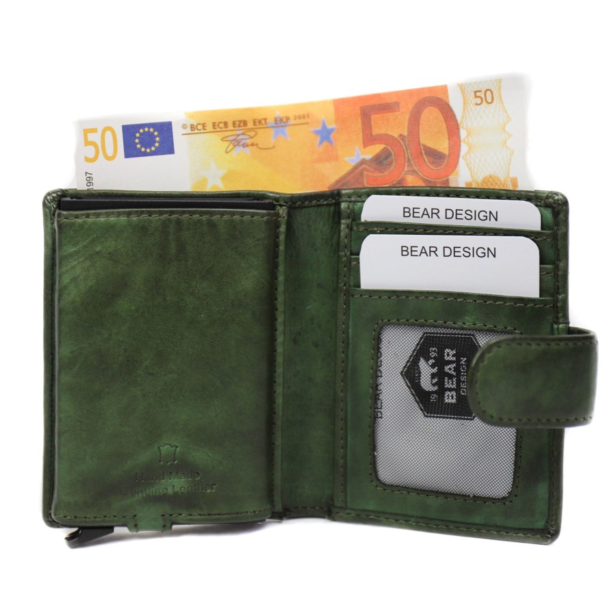 Bear Design Pasjeshouders | Pasjeshouder 'Kris' Cl 15253 Groen