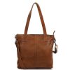 Bear Design Kleine Shoppers | Hand-/Schoudertas 'Jilke' Cognac