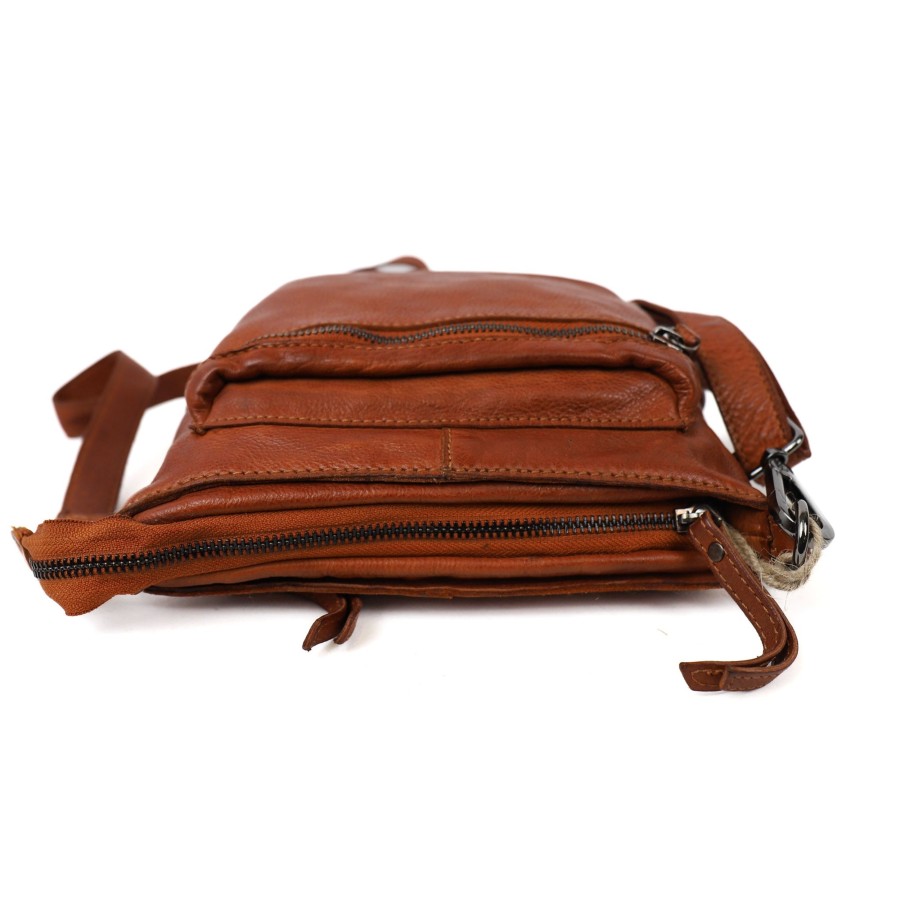 Bear Design Crossbody Tassen | Schoudertasje 'Norah' Cognac