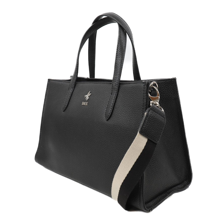 BEE Middelmaat Handtassen | Hand-/Schoudertasje 'Emily' Black