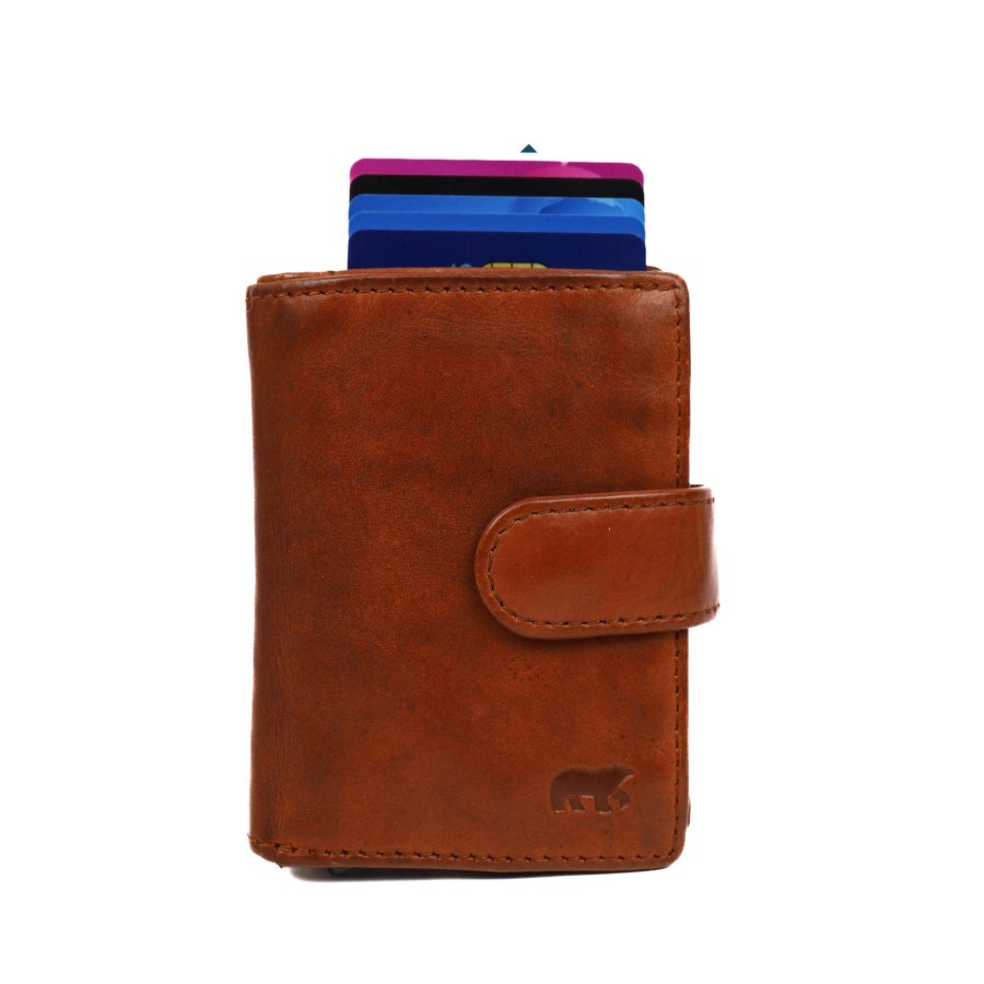 Bear Design Pasjeshouders | Pasjeshouder 'Bobby' Cl 15689 Cognac