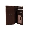 Bear Design Grote Portemonnees | Overslag Portemonnee 'Sweety' Xl Cp 6041 Donkerbruin