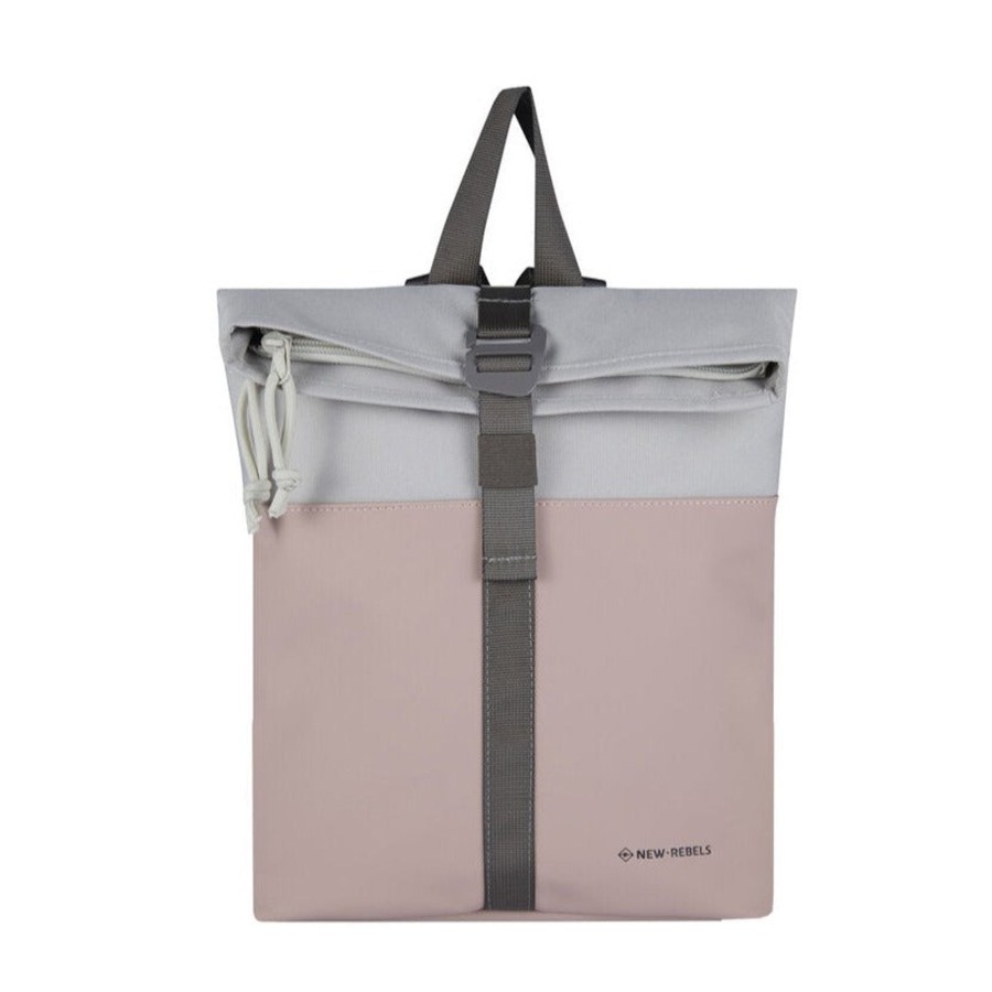 New Rebels Waterproof Rugzakken | Waterdicht Rugzakje 'Mart' Mini 9L Roze/Beige