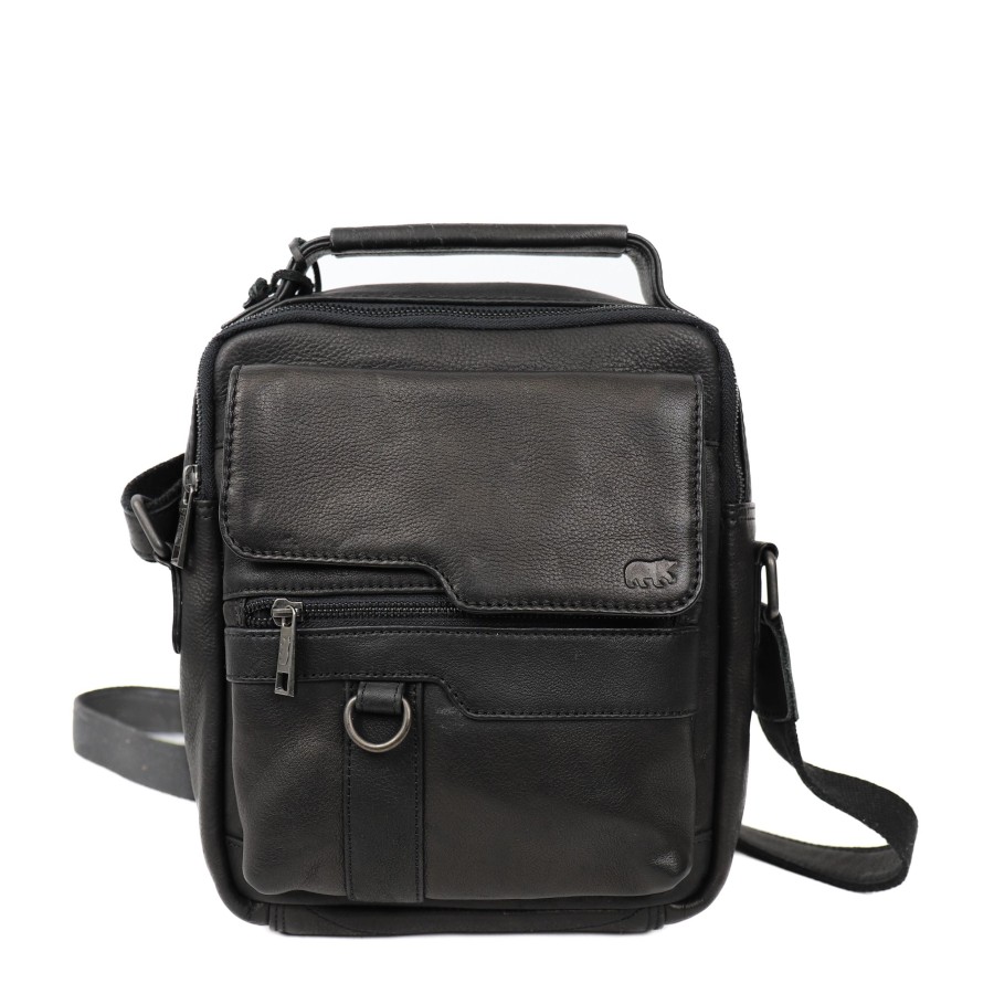 Bear Design Crossbody Tassen | Schoudertas 'Jarmo' Zwart