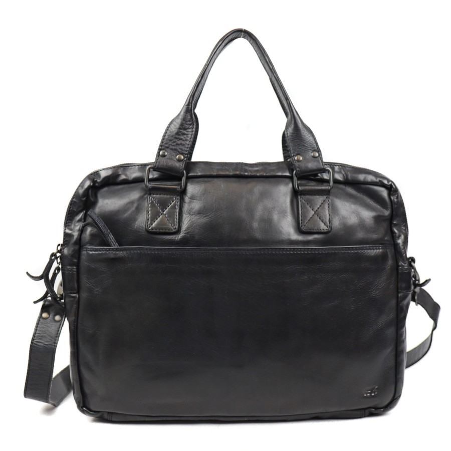 Bear Design Grote Schoudertassen | Laptoptas 'Leandro' Cl 32843 Zwart