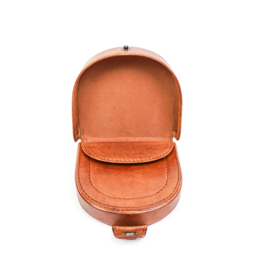 Bear Design Sleuteletuis & Klein Lederwaren | Portemonneetje 'Mauro' Cl 14925 Cognac