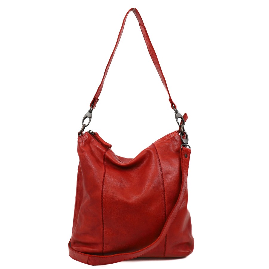 Bear Design Middelmaat Handtassen | Hand-/Schoudertas 'Ava' Rood