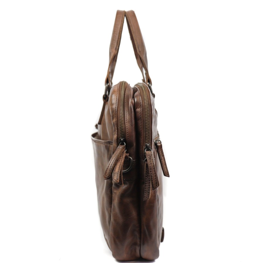Bear Design Grote Schoudertassen | Laptoptas 'Leandro' Cl 32843 Donkerbruin