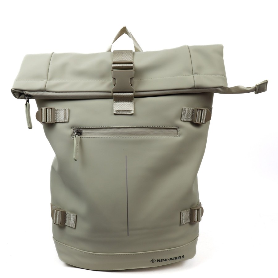 New Rebels Laptoptassen T/M 15,6 Inch | Rugzak 'William' 17L Beige