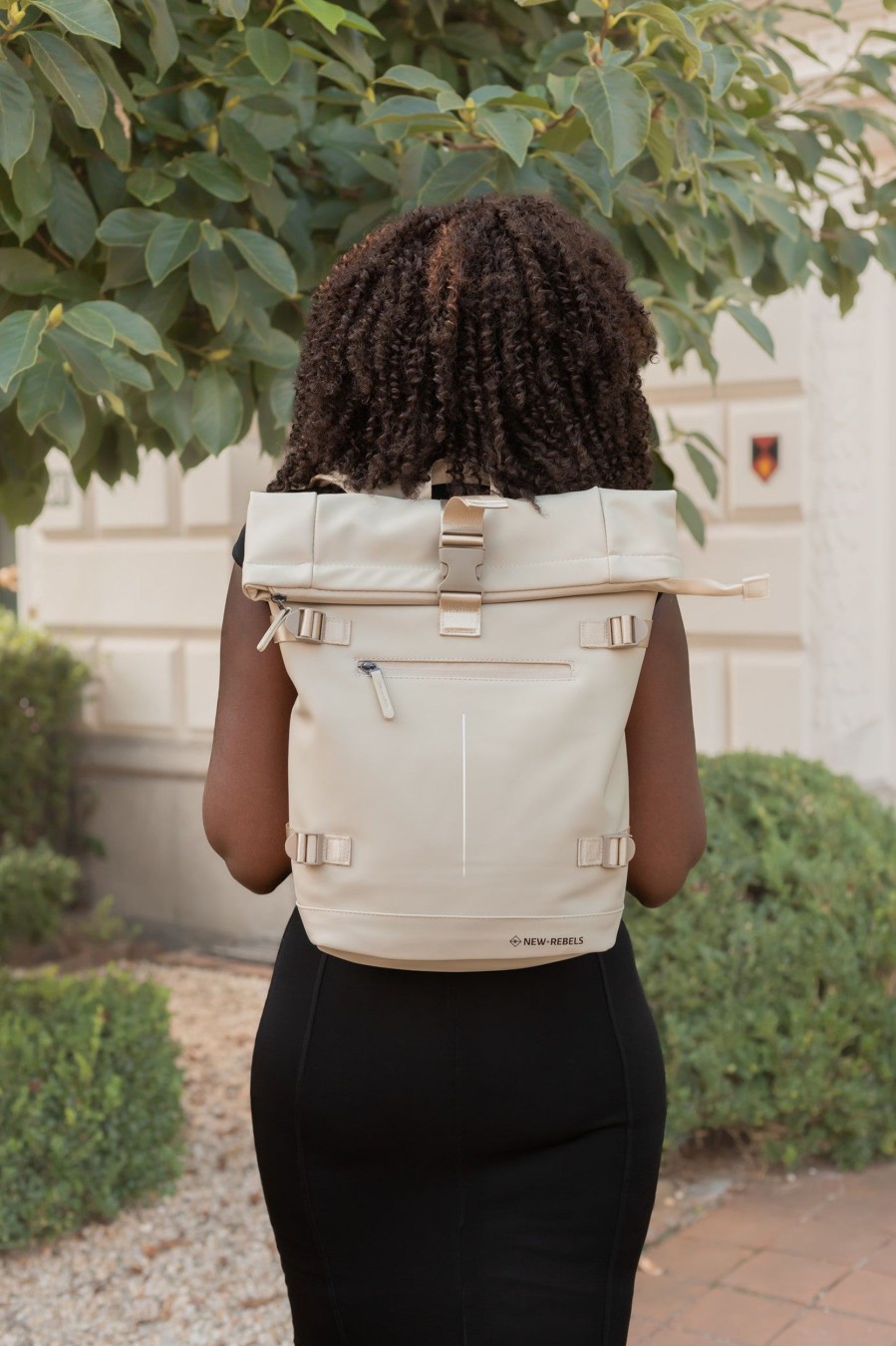 New Rebels Laptoptassen T/M 15,6 Inch | Rugzak 'William' 17L Beige