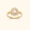 Josephina Jewelry Ringen | Vintage Rose Quartz Flower Ring
