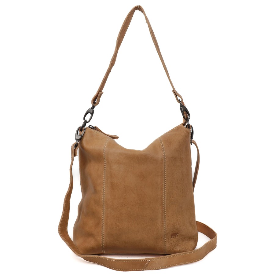 Bear Design Middelmaat Handtassen | Hand-/Schoudertas 'Ava' Beige