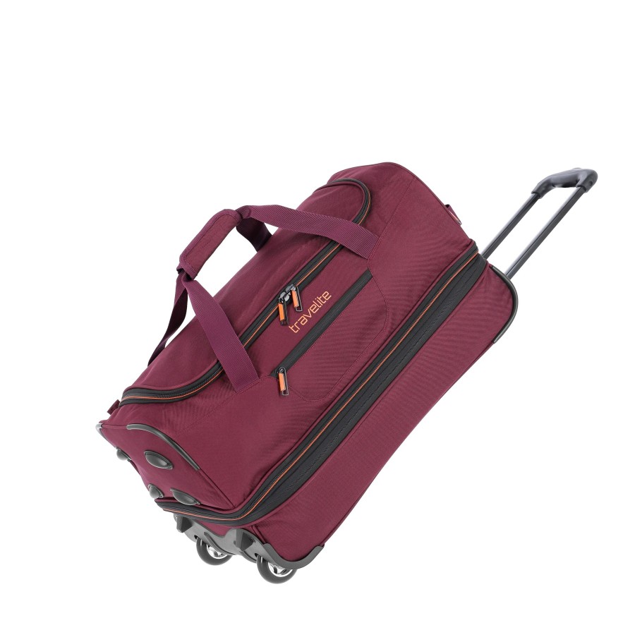 Travelite Autovakantie | Basics Wheeled Duffle S Exp. Bordeaux