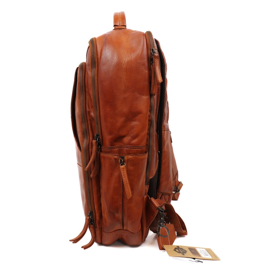 Bear Design Laptoptassen T/M 17,3 Inch | Laptop Rugzak 'Jayden' Xl Cognac