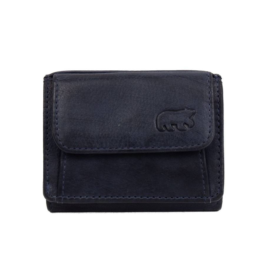 Bear Design Sleuteletuis & Klein Lederwaren | Portemonneetje 'Nana' Cp 4102 Navy