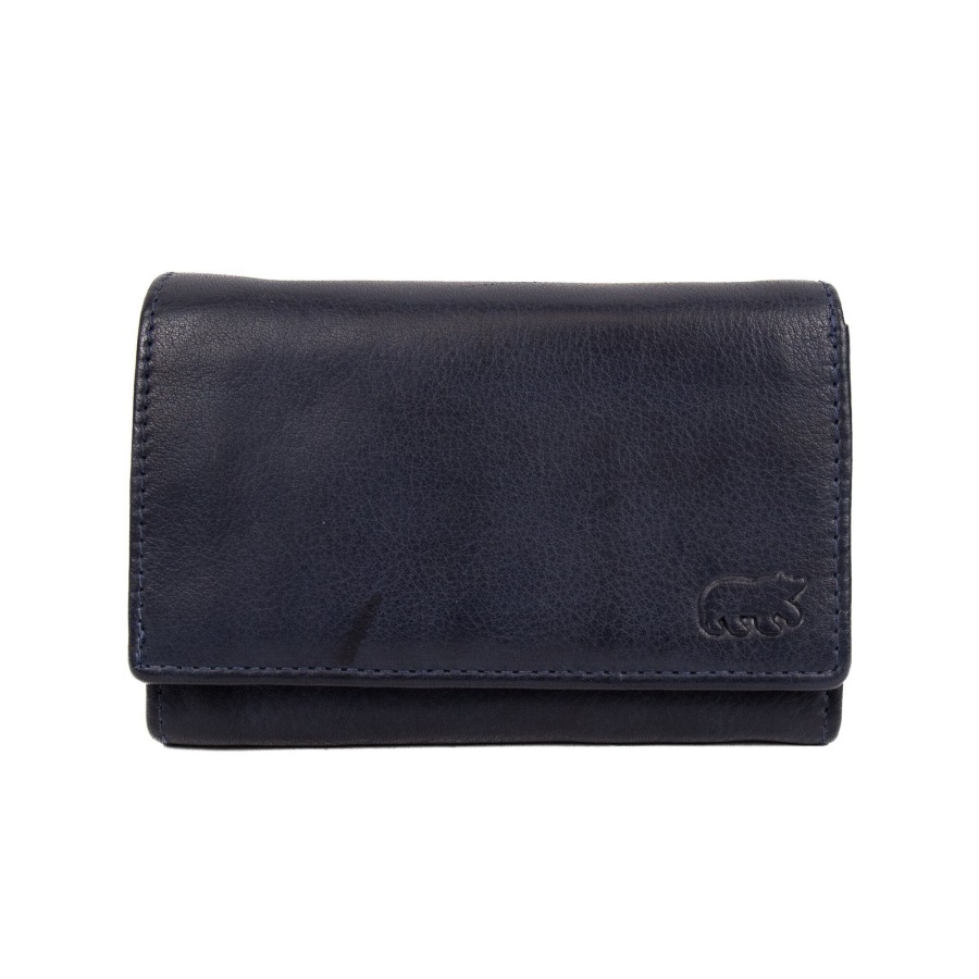 Bear Design Middelmaat Portemonnees | Overslag Portemonnee 'Sweety' Cp 5066 Navy