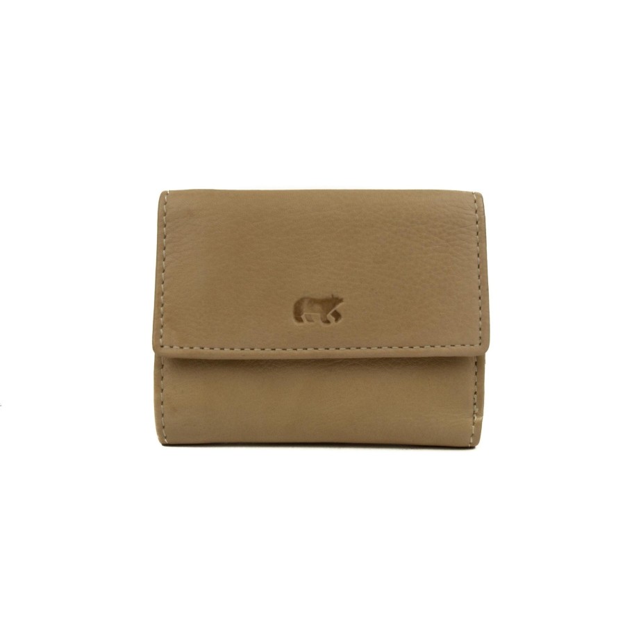 Bear Design Sleuteletuis & Klein Lederwaren | Portemonneetje 'Jolie' Cl 14618 Beige